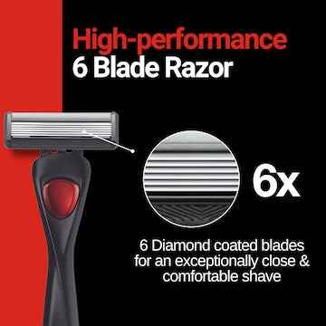 Schick 6 High Performance Razor Blades 4 pack