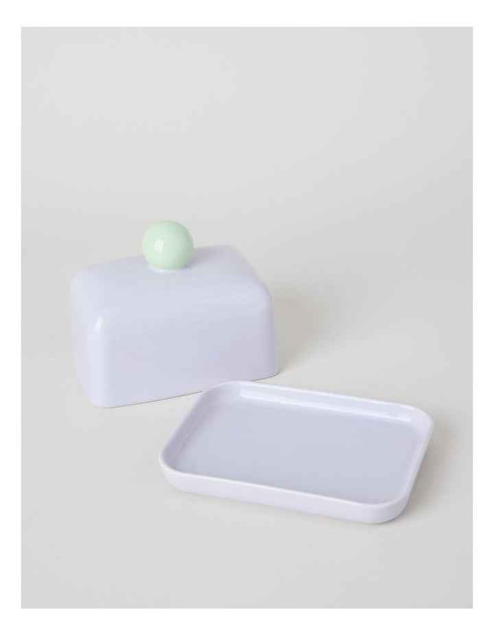 Bubble Butter Dish in Lilac and Mint Green
