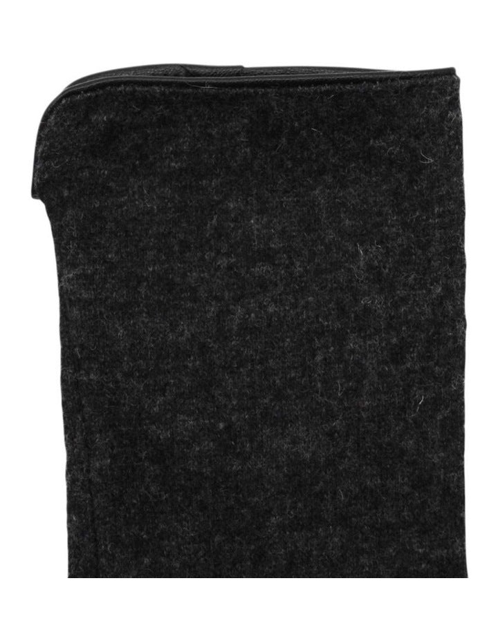 Valentina Wool Blend Gloves in Grey