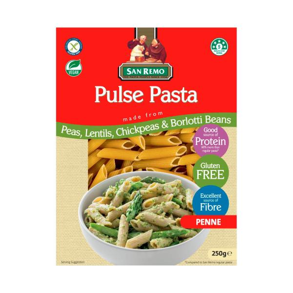 SAN REMO PULSE PASTA:PENNE:.:250 GRAM
