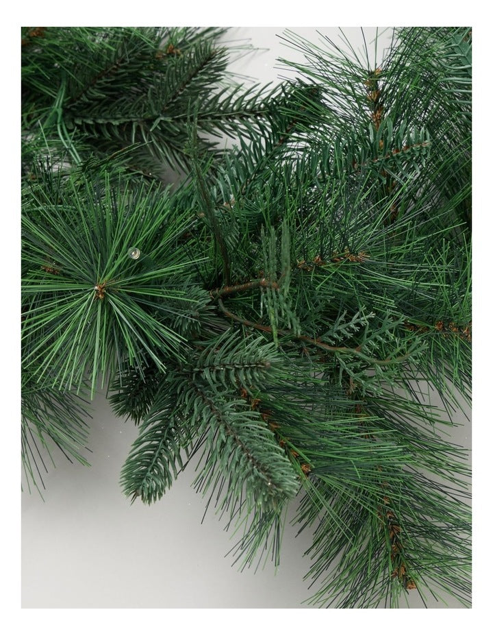 Harvest Prelit Garland in Green: 180cm