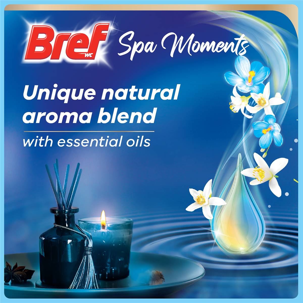 Bref Spa Moments Vitality Toilet Cleaner Block 50g x 2 pack