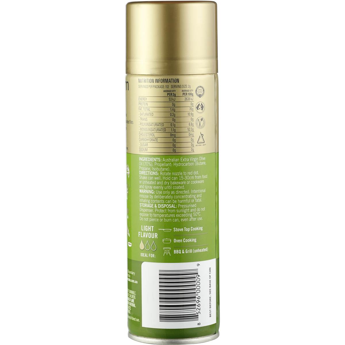 Cobram Extra Light & Delicate Olive Oil Spray 225G