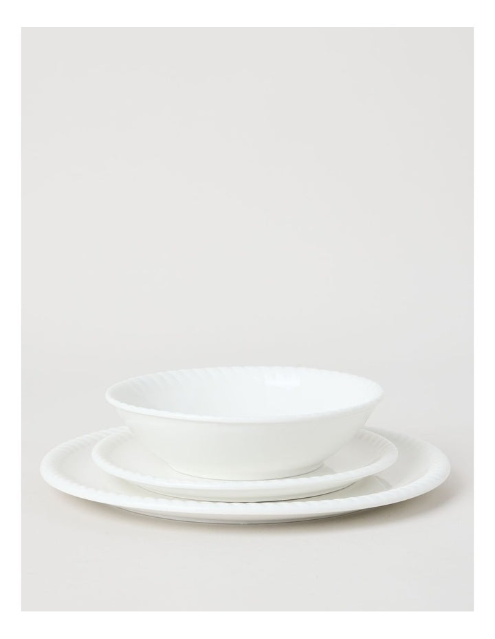 White Rope Dinner Set 12pc