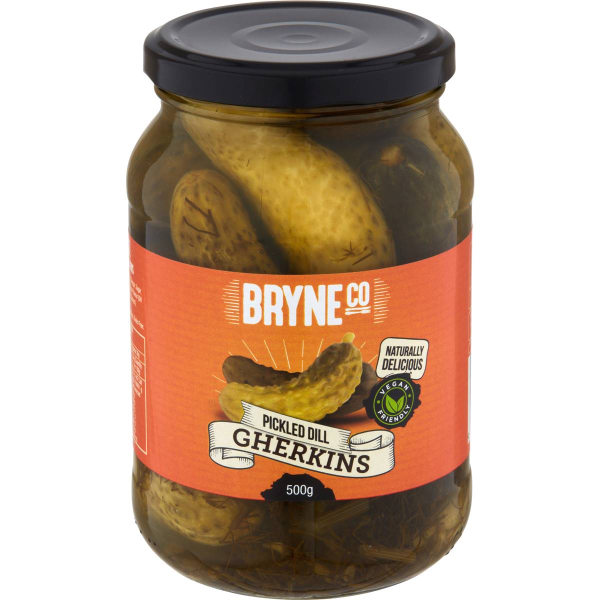 Bryne Co Pickled Dill Gherkins 500g