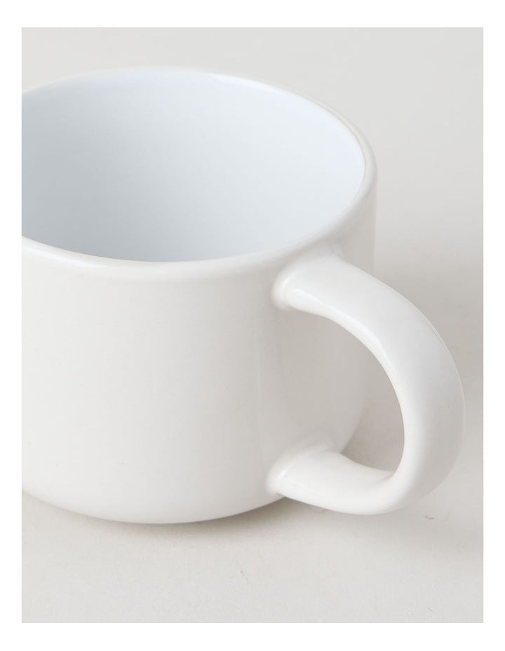 Two Tone Set of 4 Mugs in Cloud