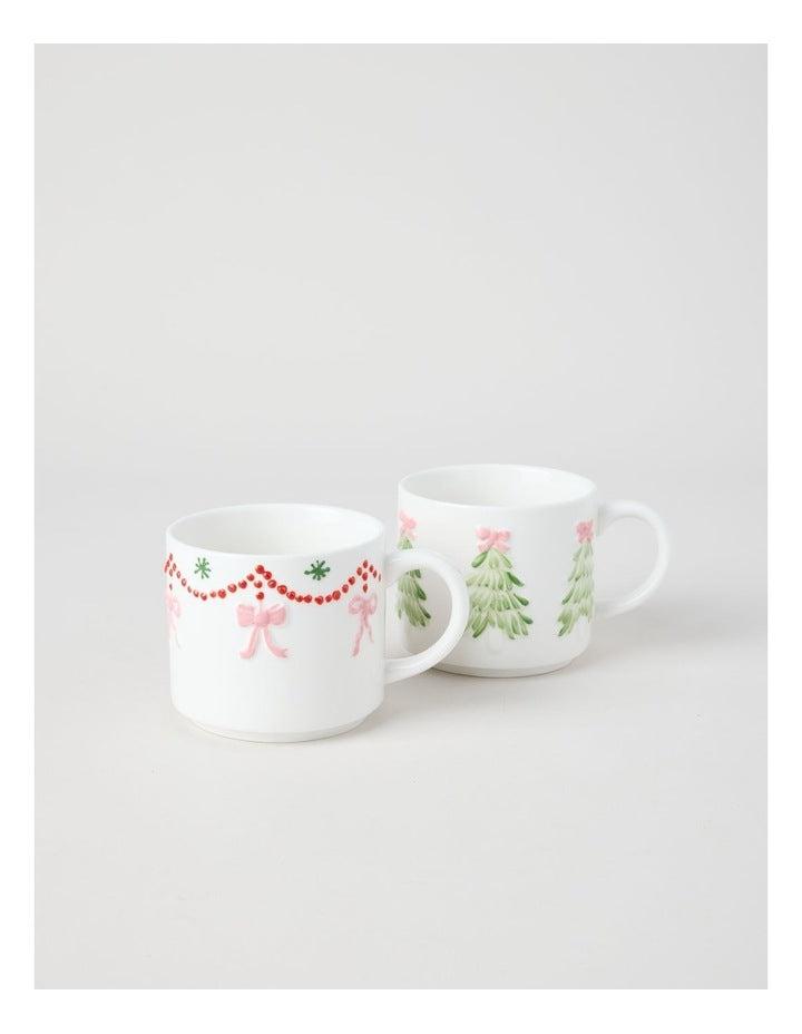 Ribbon Garland Mug