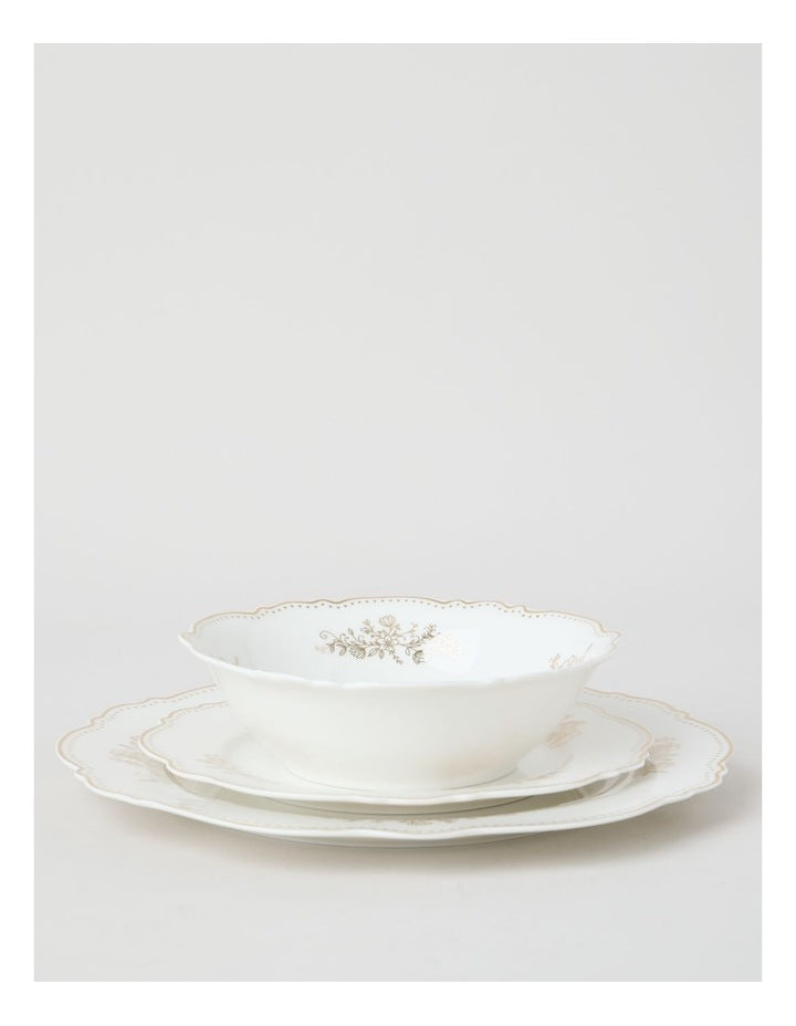 Luxe Gilded 12pc Dinner Set in Gold