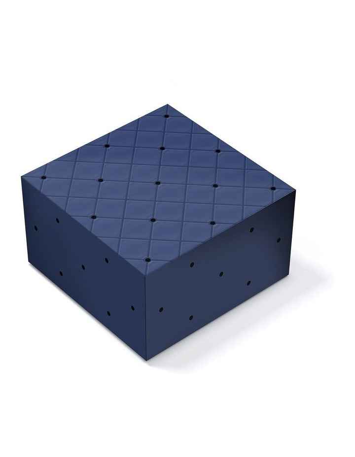 Medium Quilted Gift Box in Navy