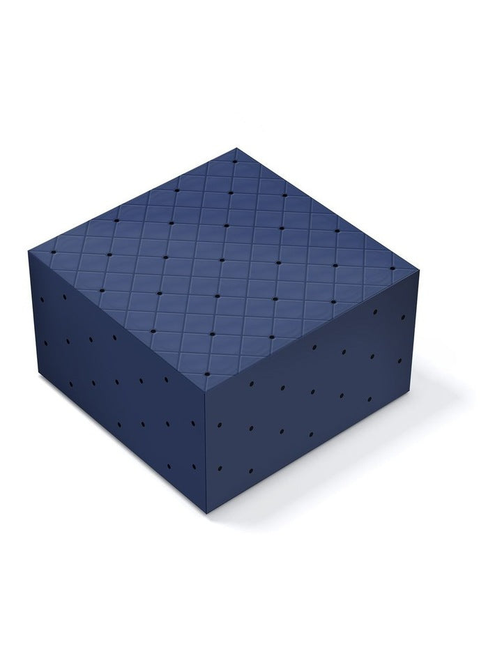 Large Quilted Gift Box in Navy