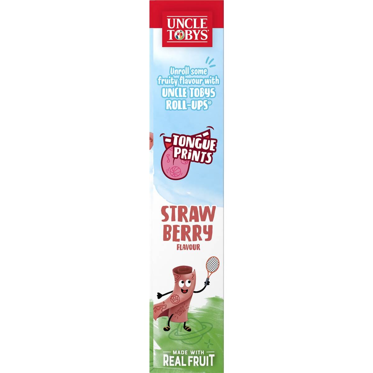 Uncle Tobys Roll-Ups Strawberry Fun Prints 6 Pack