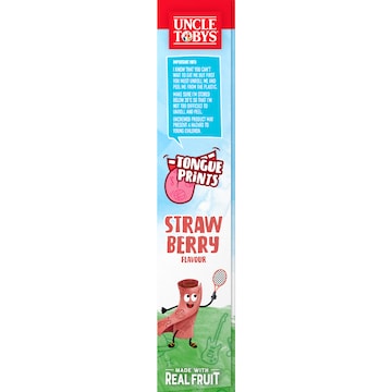 Uncle Tobys Roll Ups Strawberry Fun Prints 6 pack
