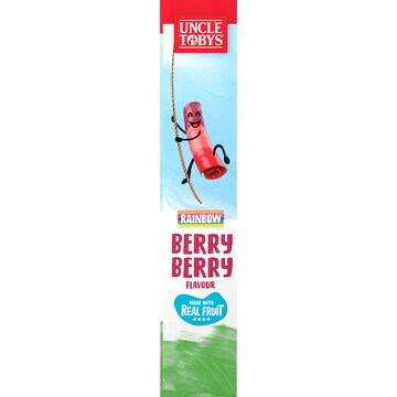 Uncle Tobys Roll Ups Rainbow Berry 94g 6 pack