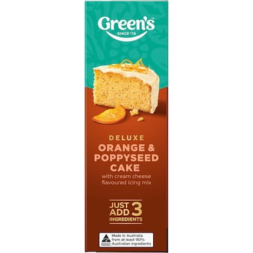 Green's Deluxe Orange Poppyseed Cake Mix 580g