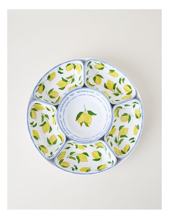 Citrus Chip and Dip Lazy Susan