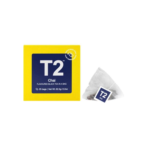 T2 CHAI TEA BAGS 25 PACK