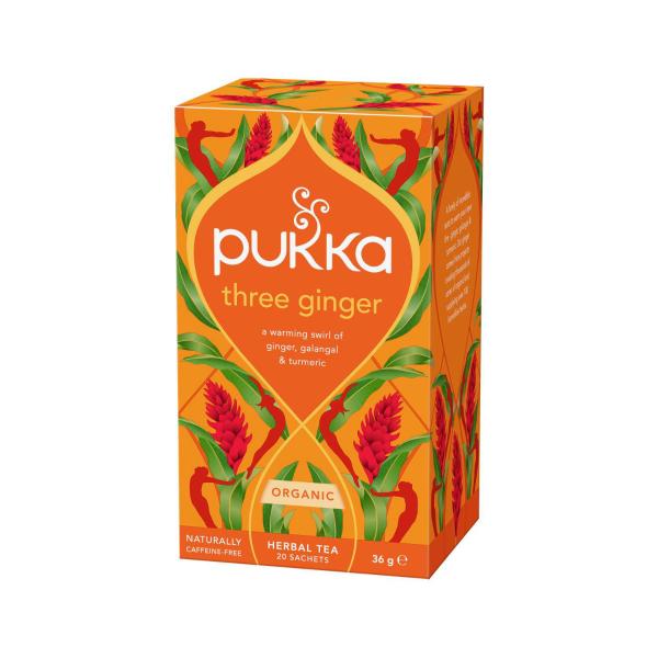 PUKKA TEA:THREE GINGER:.:20 PACK