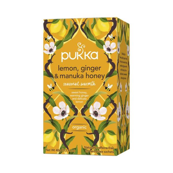 PUKKA TEA:LEMON GINGER & MANUKA HONEY:.:20 PACK