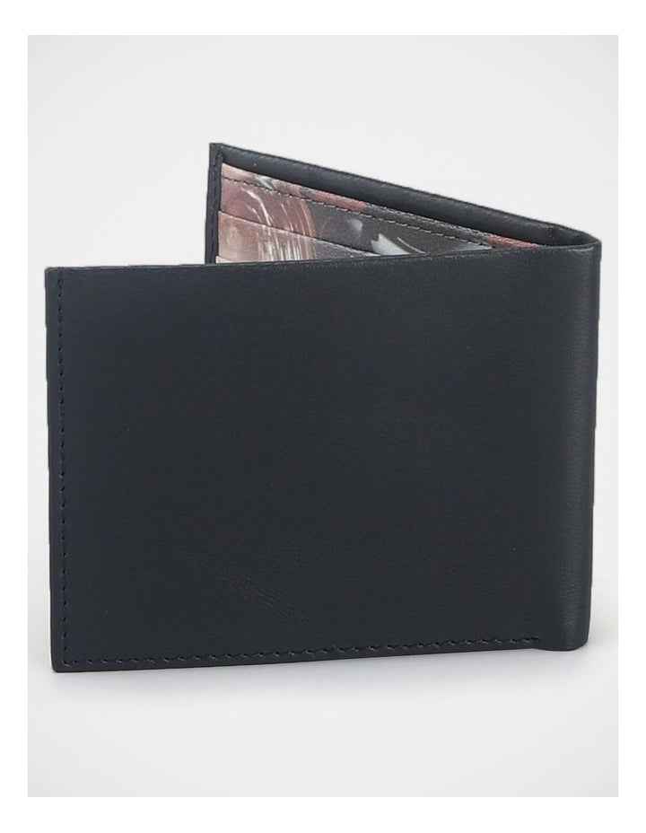 Bifold Wallet with Inner Print in Navy