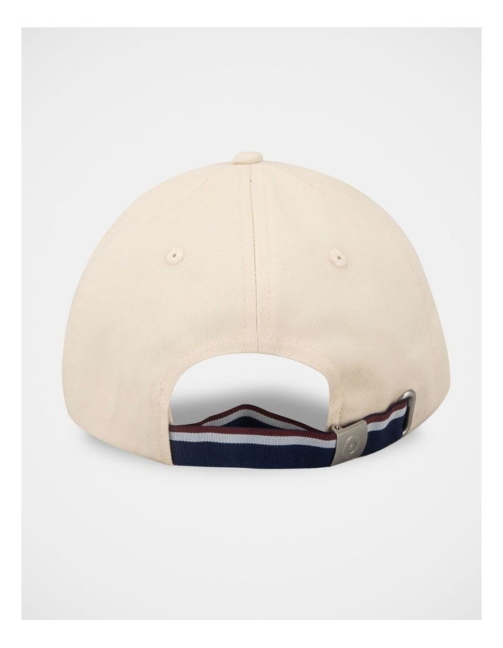 Contrast Peak Hat in Natural and Navy