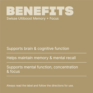 Swisse Ultiboost Memory + Focus Tablets 50 pack
