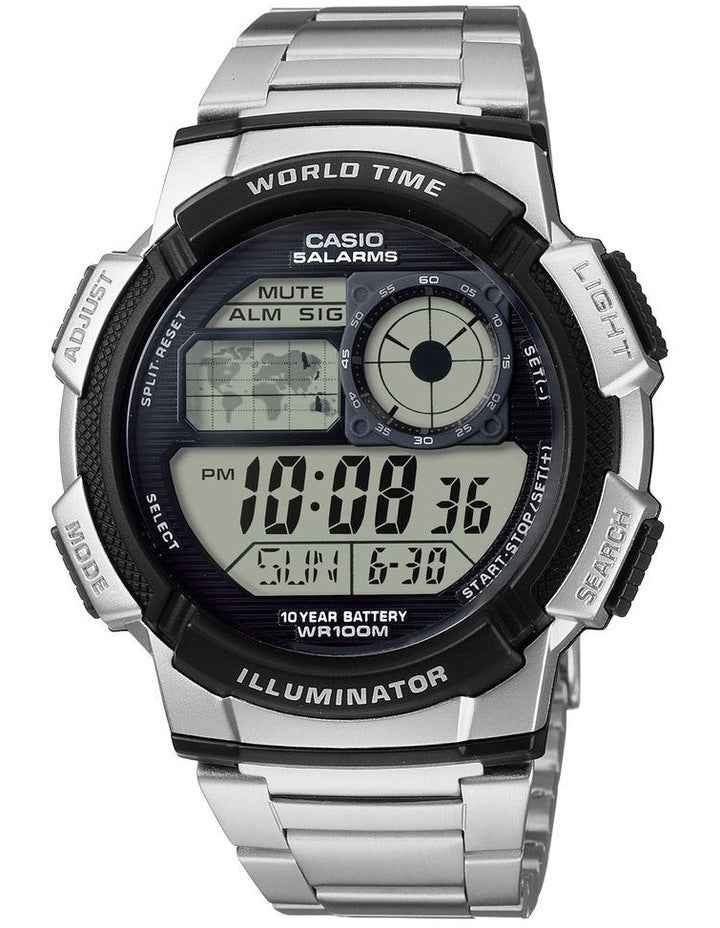 Ae1000Wd-1A Watch in Silver