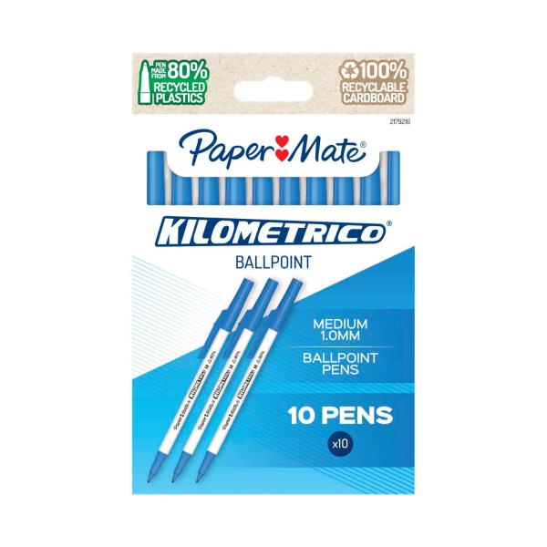 PAPERMATE KILOMETRICO PENS BLUE