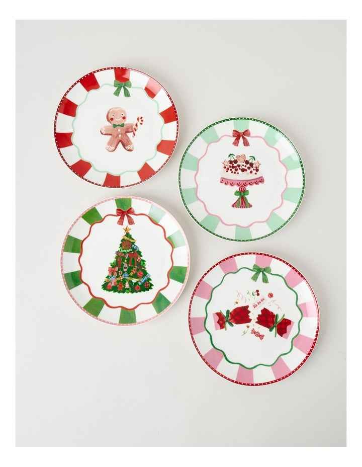 Festive Treats Side Plate in Gingerbread