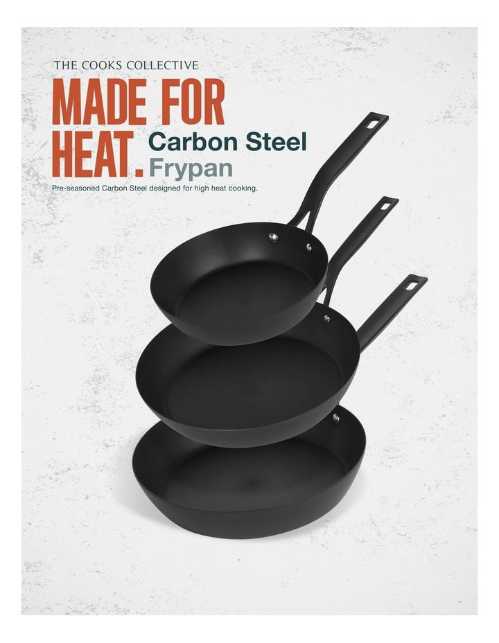 Pre-Seasoned Carbon Steel Frypan 20cm
