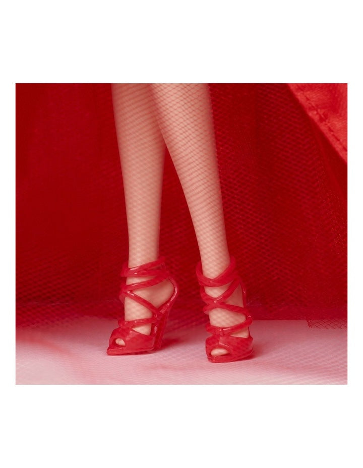 Barbie Signature 2026 Holiday Barbie Fashion Doll, Seasonal Collector, Red Hair with Red Gown with Bow Detail