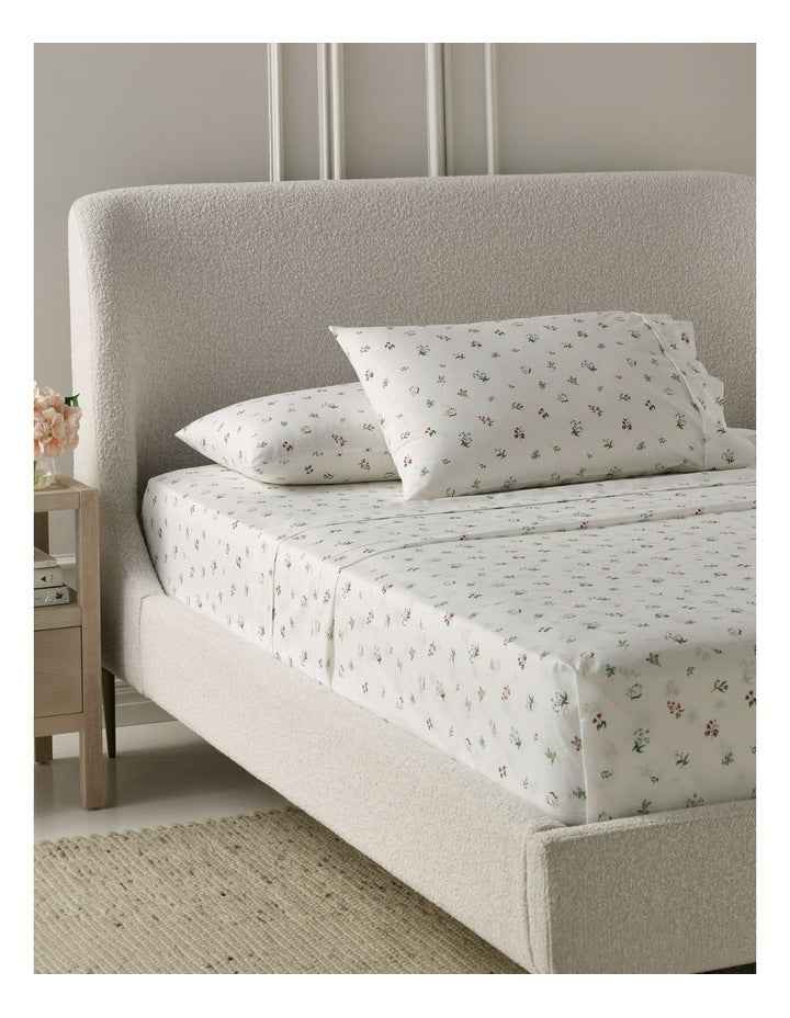 Printed Cotton Sheet Set in Floral