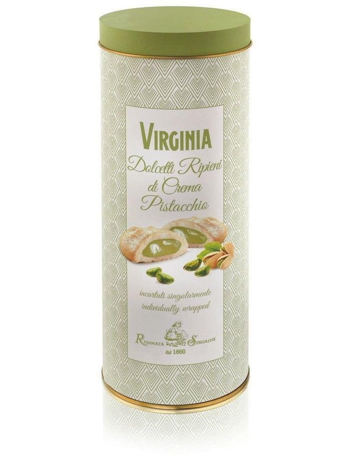 Cuorpistacchio Biscuits Filled with Pistachio Cream Round Tin 160g