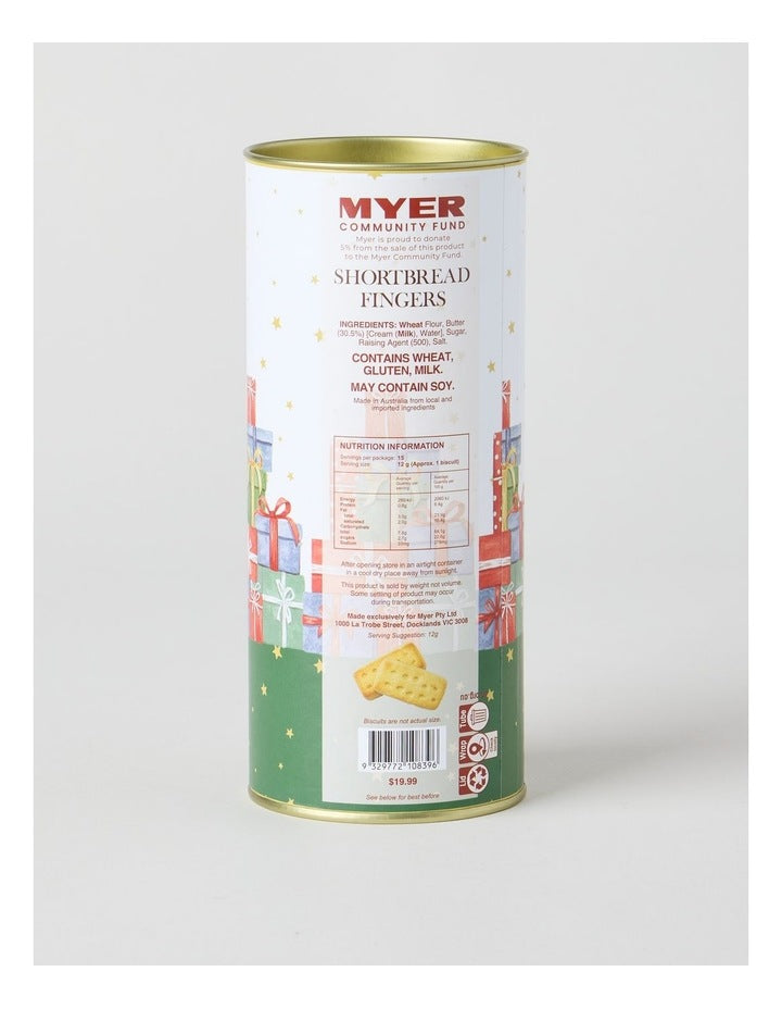 Ethan 2026 Myer Charity Bear Tube with Shortbread Fingers 180g