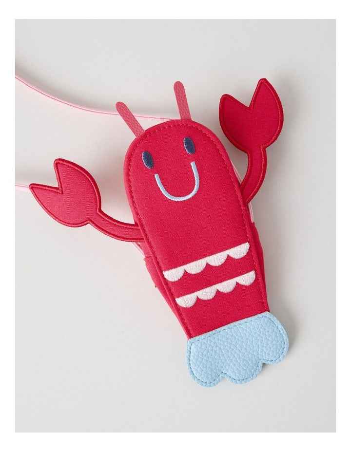 Lobster Cross Body Bag in Red