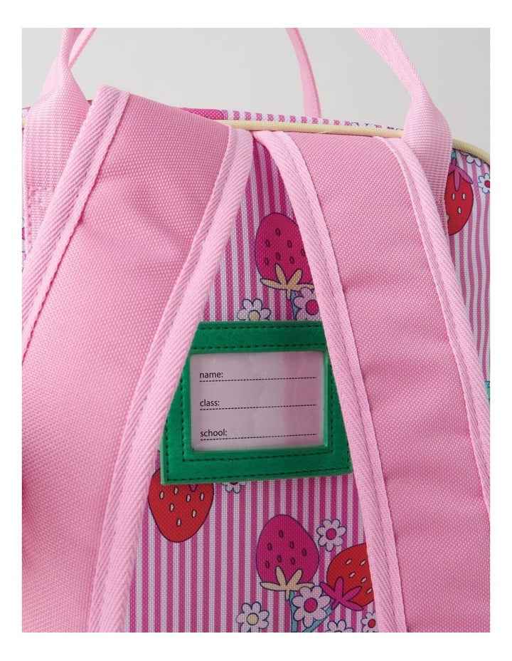 Strawberry Stripe Backpack in Pink