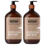 Woodsman Spiced Cedar Body Wash 2 x 1L