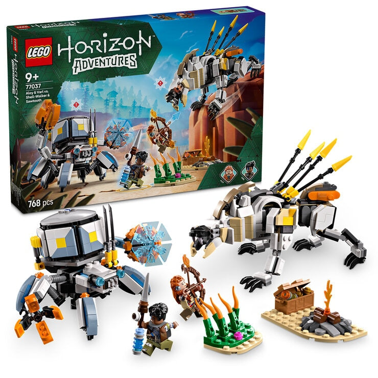 LEGO Horizon Adventures Aloy & Varl vs. Shell-Walker & Sawtooth Toy 77037