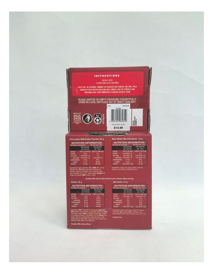 The Gourmet Collection Milkshake Kit- Kit Kat