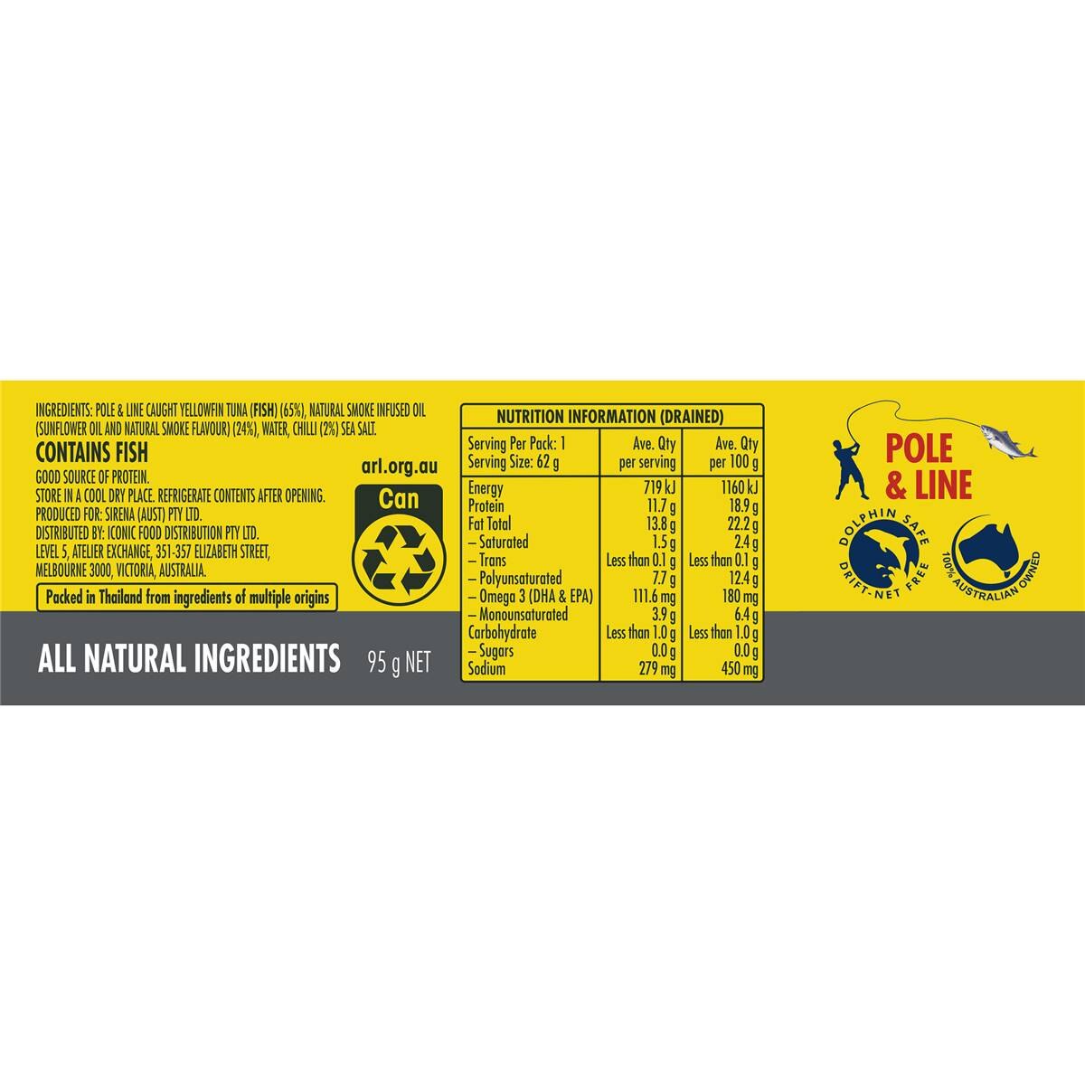 Sirena Tuna Smoky Chilli 95g