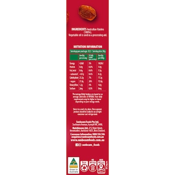Sunbeam Australian Raisins 375g