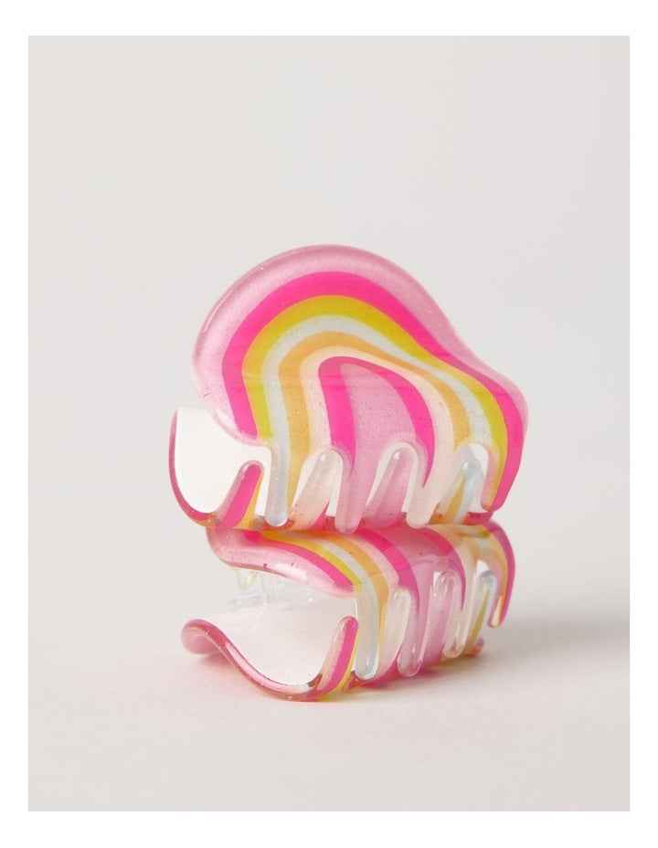 2 Pack Claw Clips in Rainbow