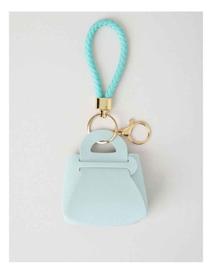 Mini Bag Charm in Blue