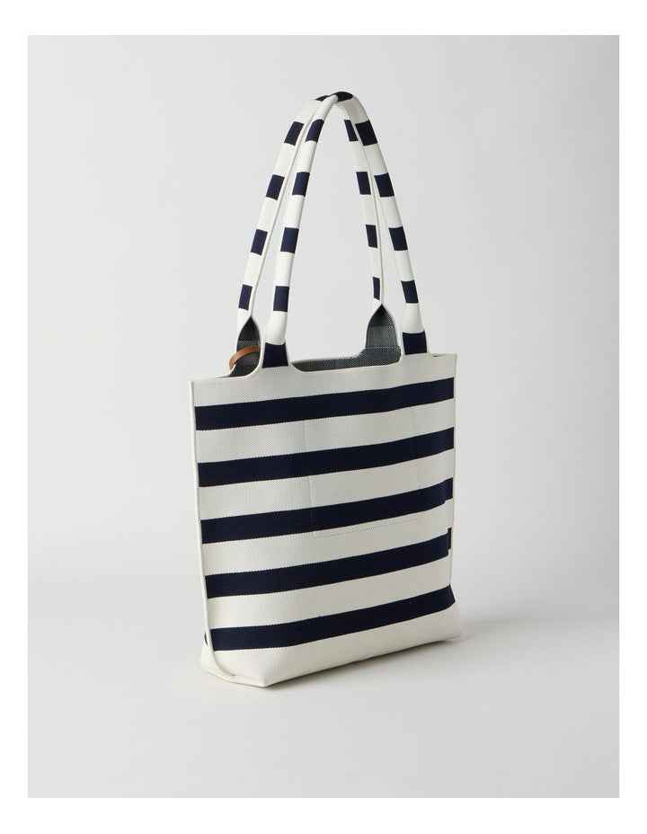 Vaucluse Tote Bag in Navy Stripe