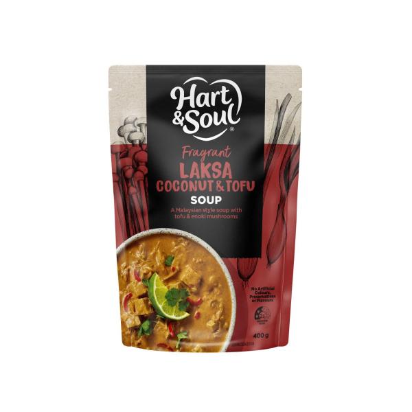 HART & SOUL LAKSA SOUP POUCH 400 GRAM