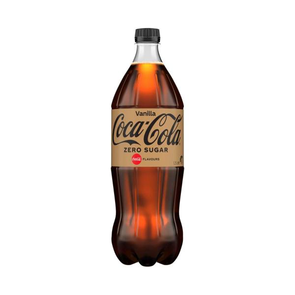 COCA-COLA ZERO SUGAR VANILLA SOFT DRINK BOTTLE1.25L