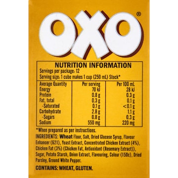 OXO Chicken Stock Cubes 71g