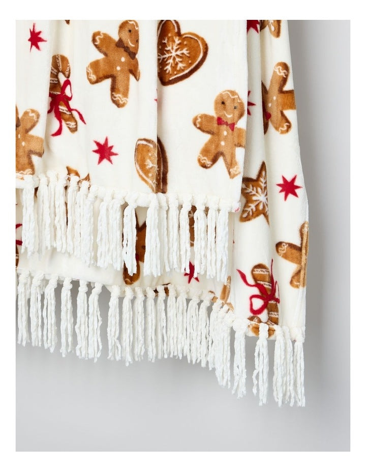 Xmas Novelty Blanket in Lux Snow