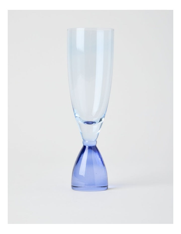 Two Tone Flute Set of 2 250ml in Blue