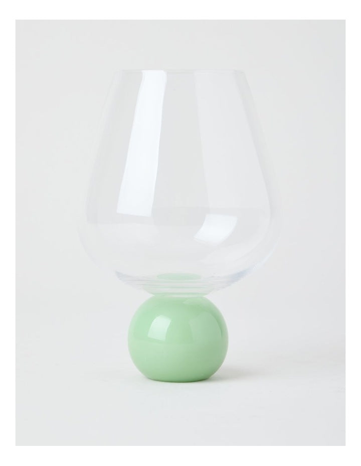 Bubble Wine Glass Set of 2 560ml in Green