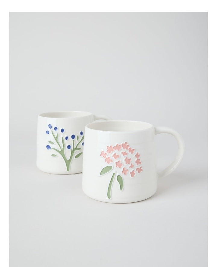 Floral Mug in Pink